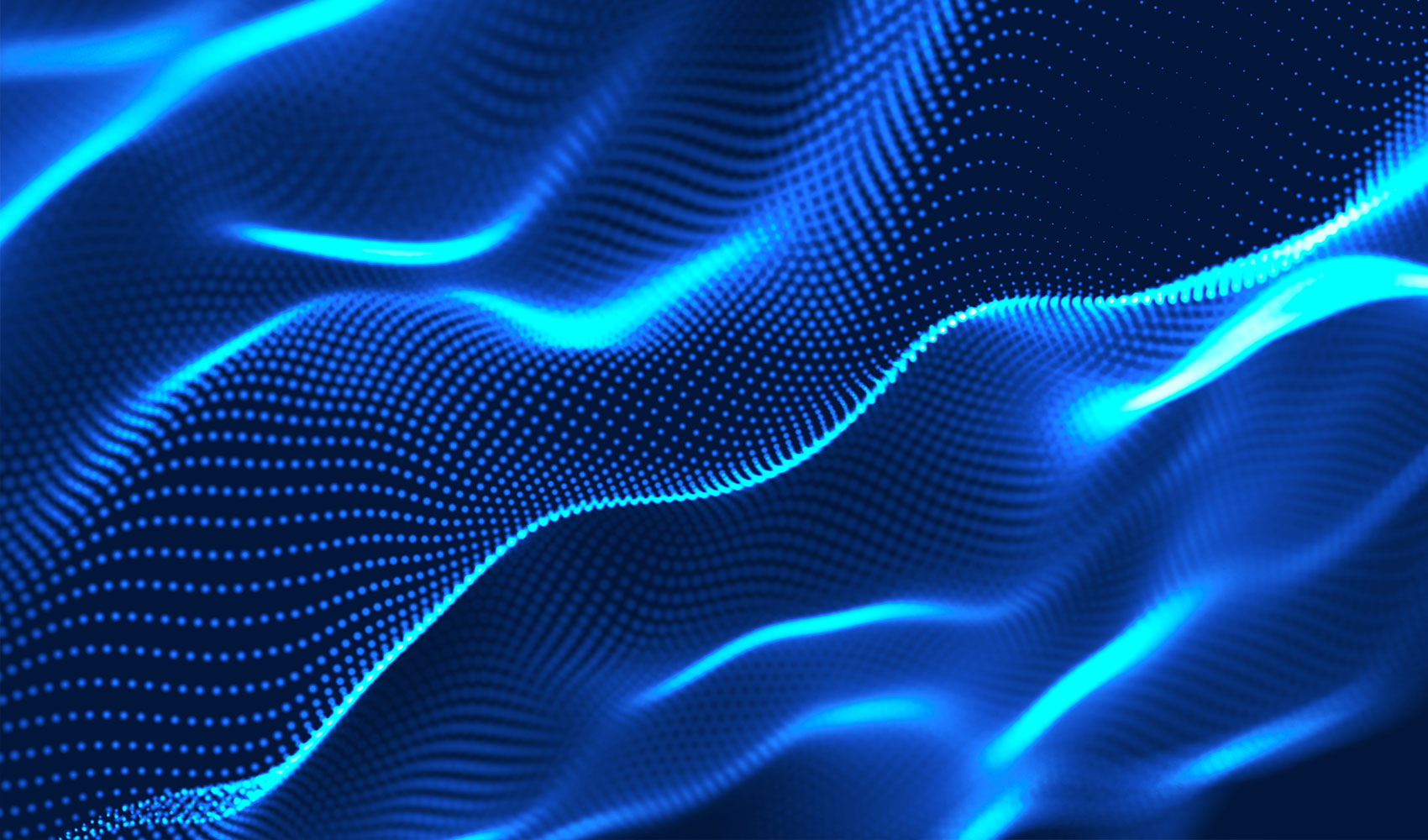3D abstract background with cyber dots
