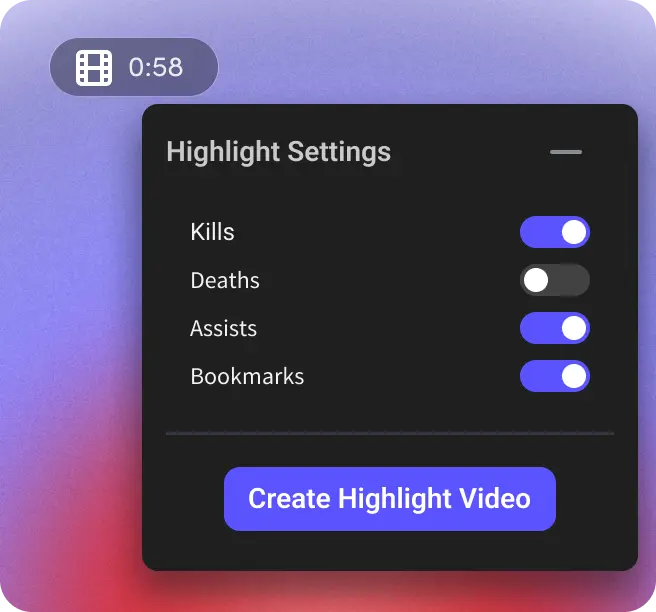 Gameplay folders and match recordings organized in Insights.gg VOD review software interface for efficient esports video management.