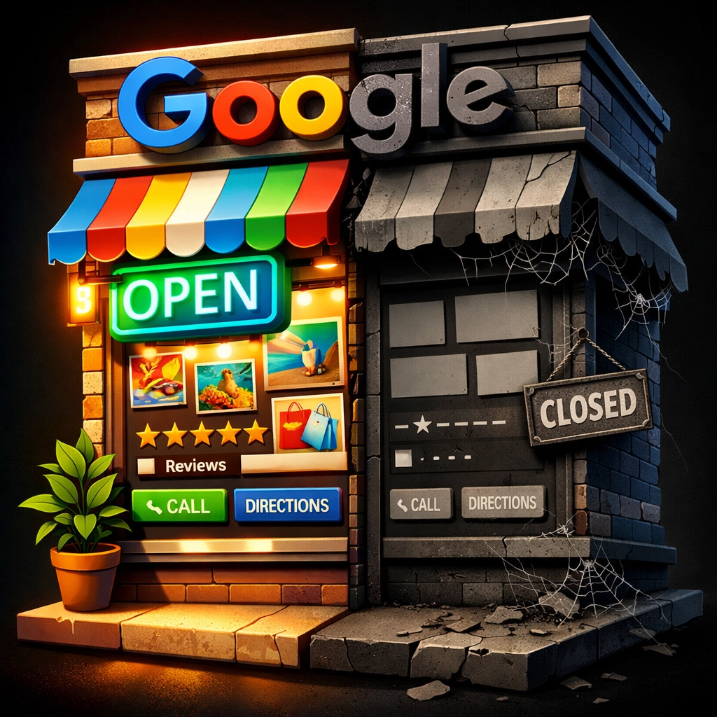 Complete vs incomplete Google Business Profile comparison for local SEO success