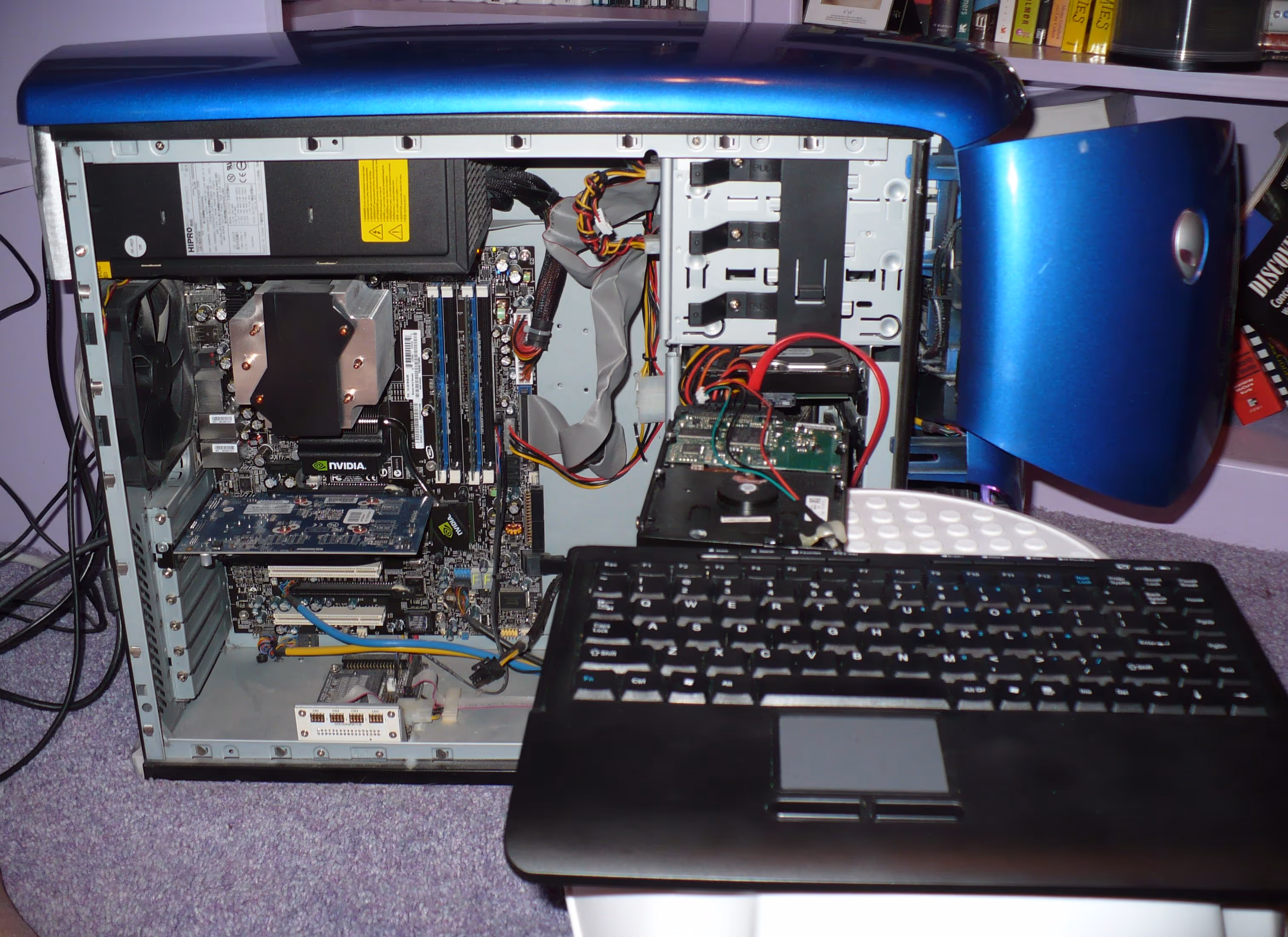 the insides of a computer