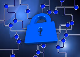 blue padlock graphic