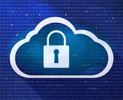 padlock in cloud graphic