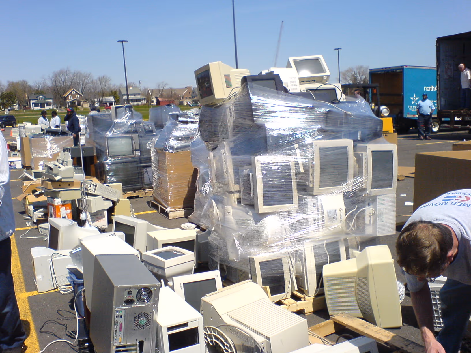 pallets of ewaste