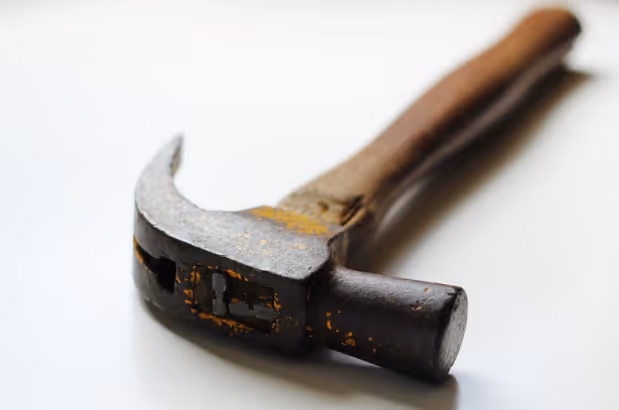 closeup of hammer