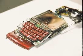 destroyed e waste