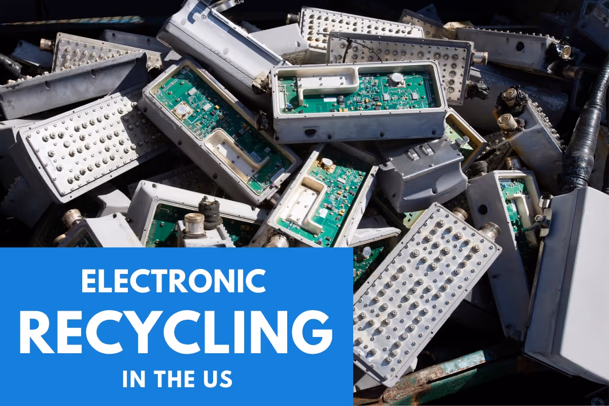 Electronic Parts being recycled