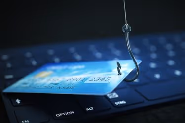 Fish hook fishing in credit cards