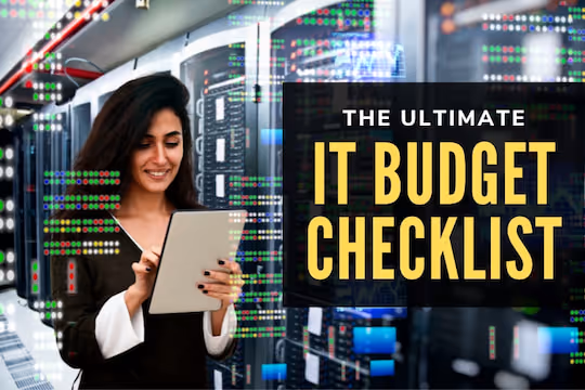 The Ultimate IT Budget Checklist - Woman with a checklist