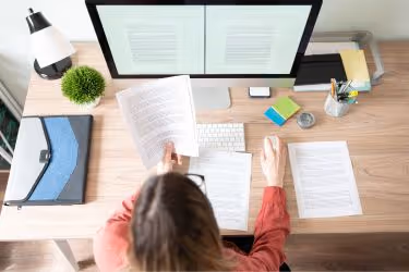Person reading content