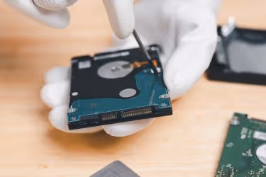 Disassembling a hard drive