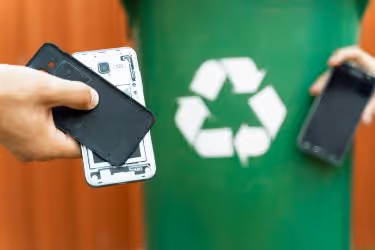 Recycle bins for e-waste