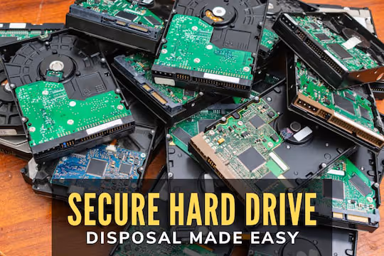 Secure Hard Drive Disposal Made Easy - Pile of hard drives