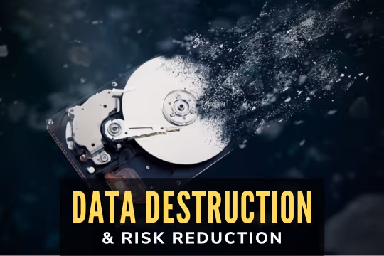 Data Destruction & Risk Reduction - Hard disc dissappearing