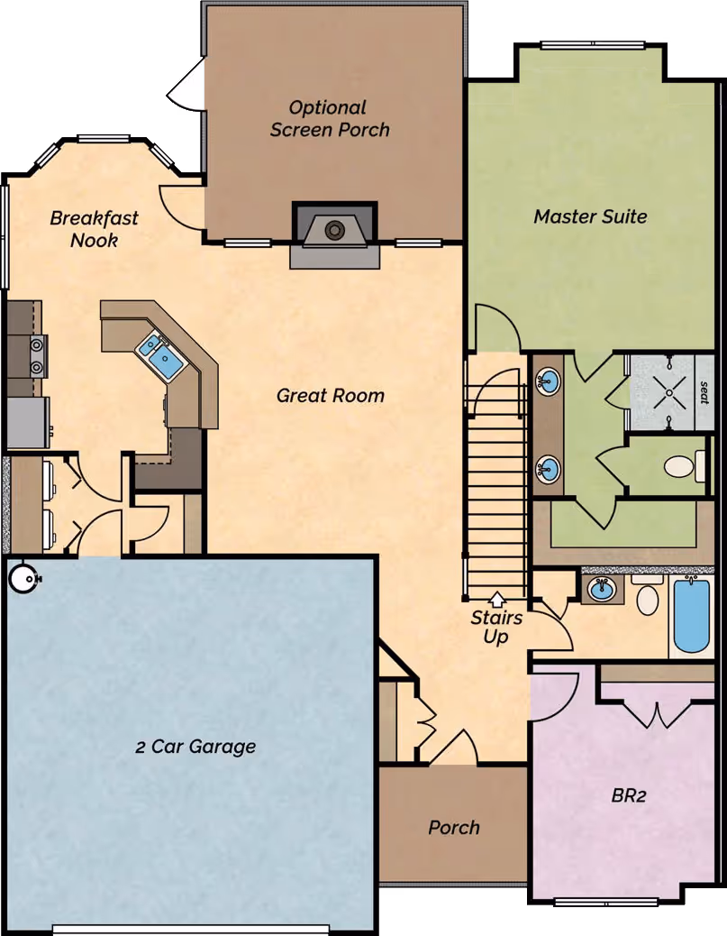 Big River lake villa floor plan 1