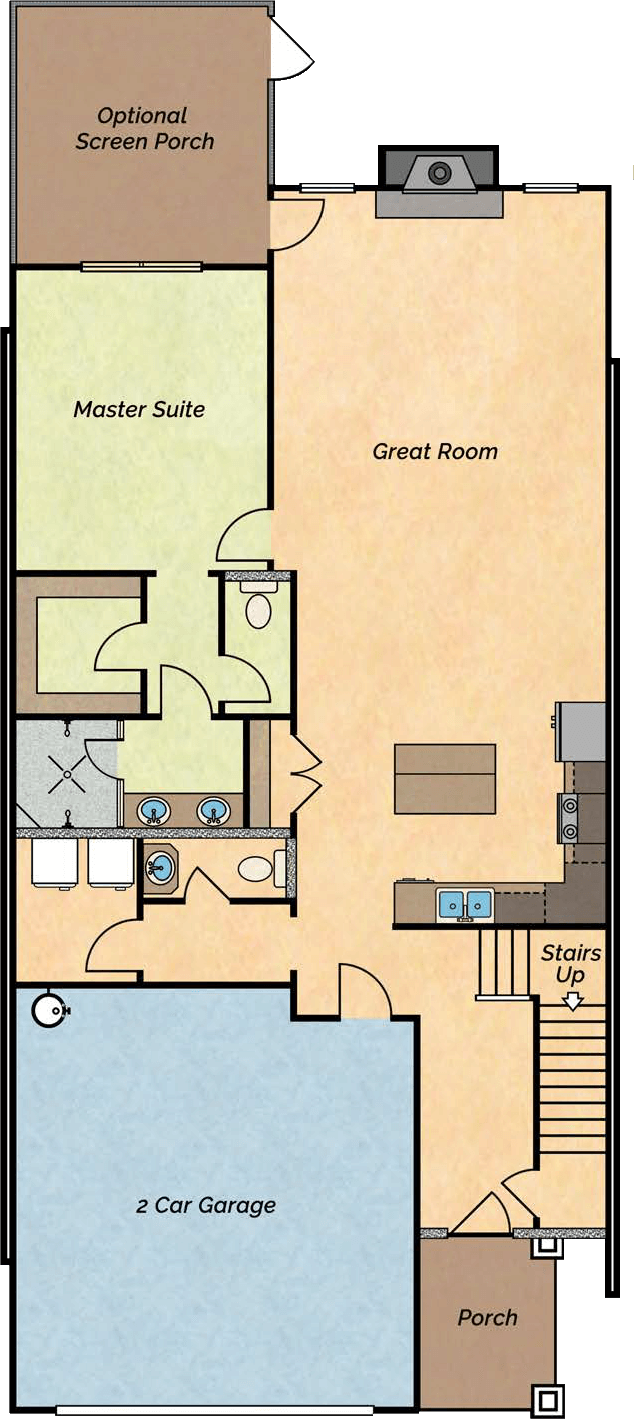Lake Side lake villa floor plan 1