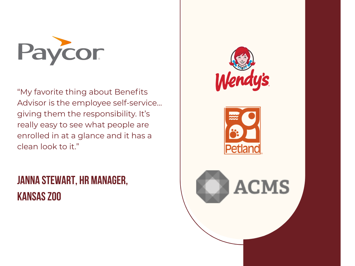 Client testimonial graphic for Paycor HR Advisory
