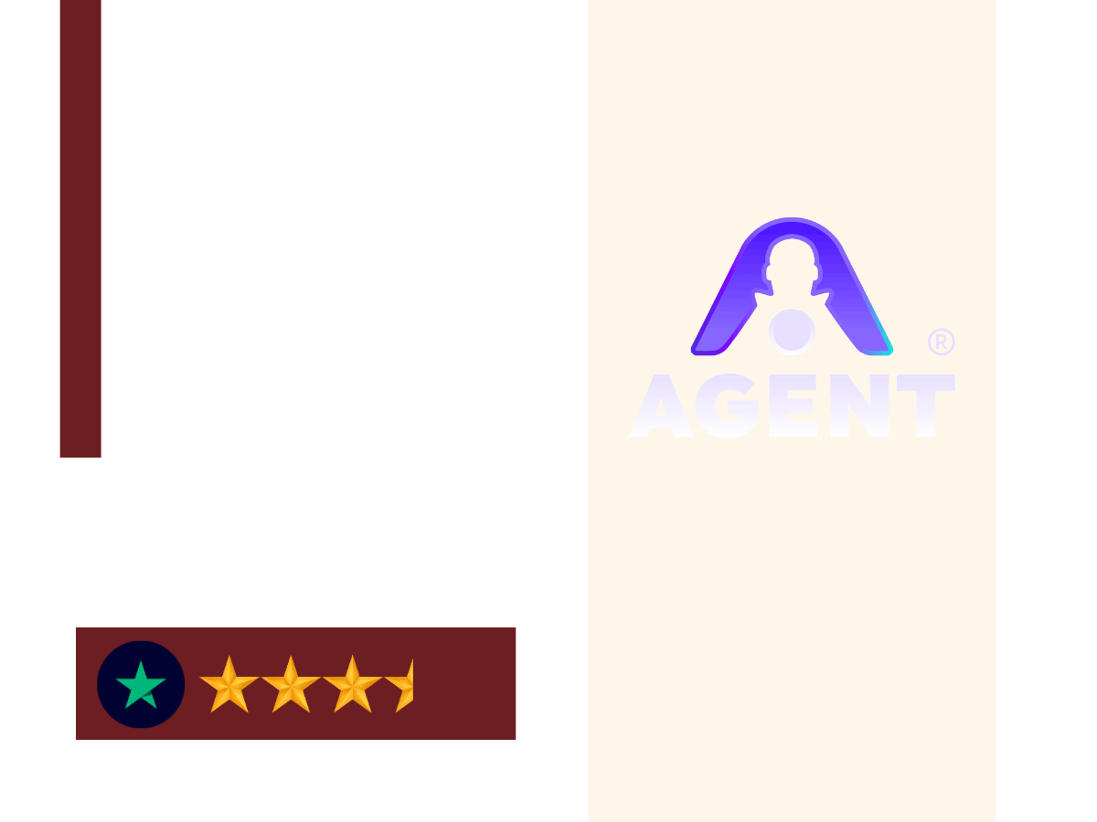 Agent.so logo displayed with a five-star rating, representing an AI agent platform designed for automation, task execution, and workflow assistance