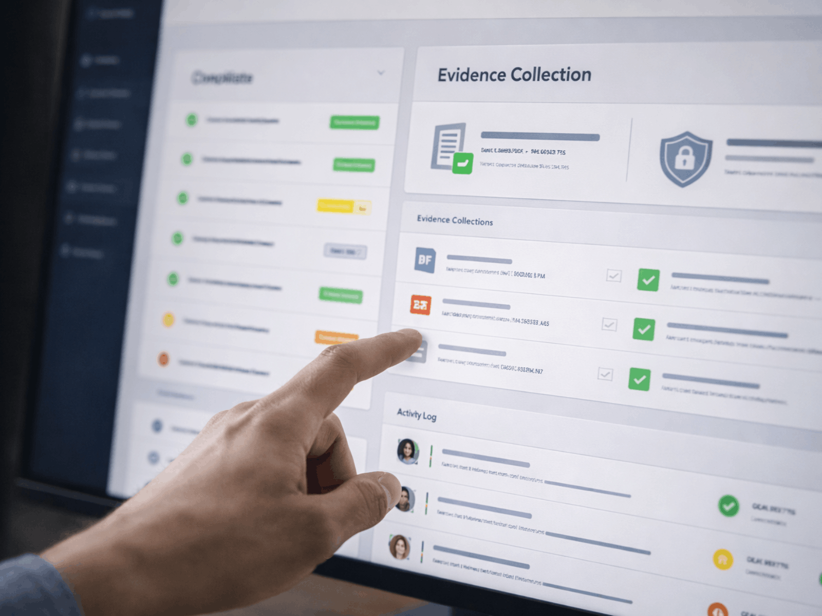 Drata Alternatives Dashboard Showing Compliance Monitoring and Evidence Collection