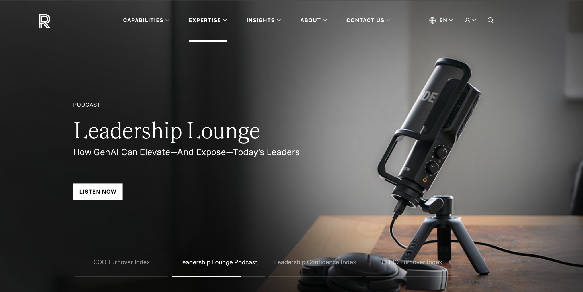 Russell Reynolds Associates website homepage screenshot