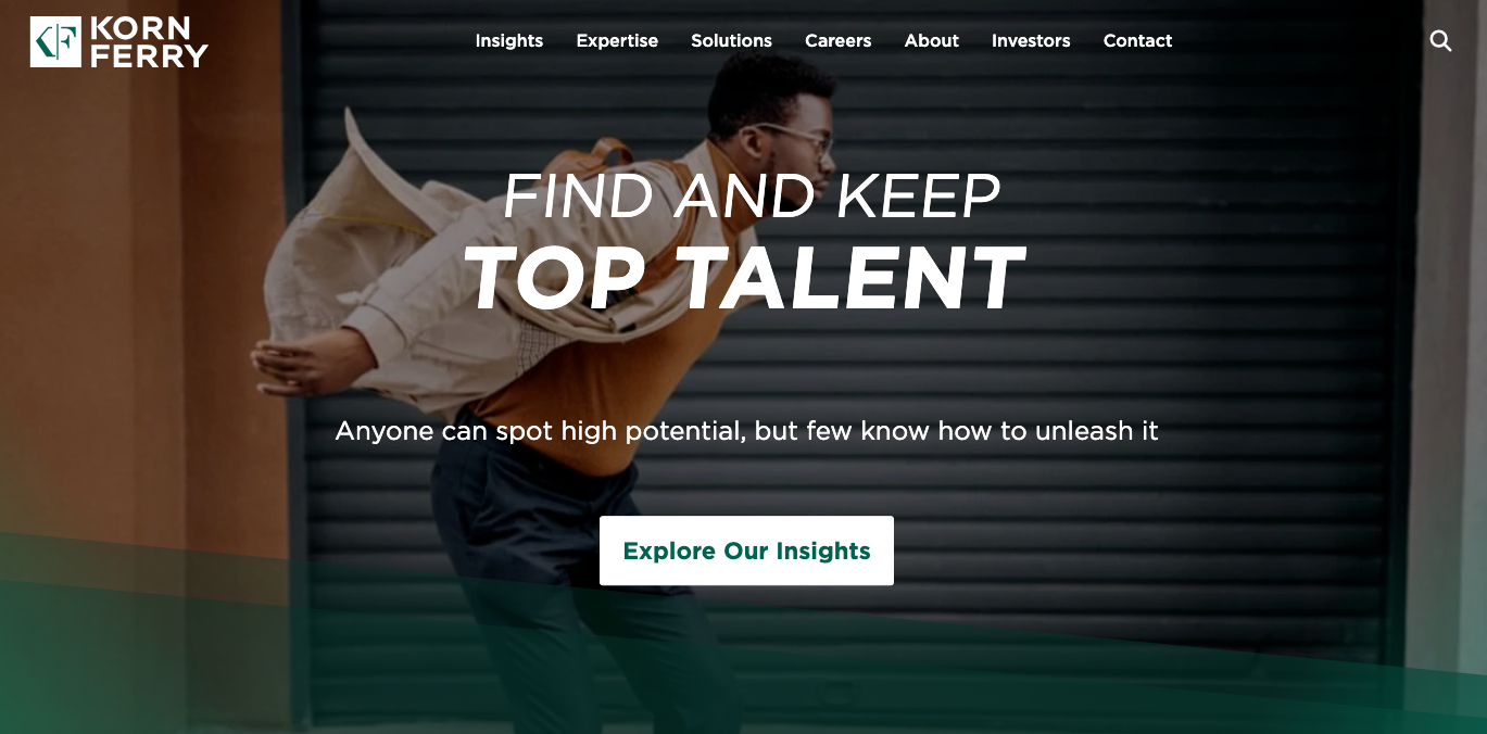 Korn Ferry website homepage screenshot