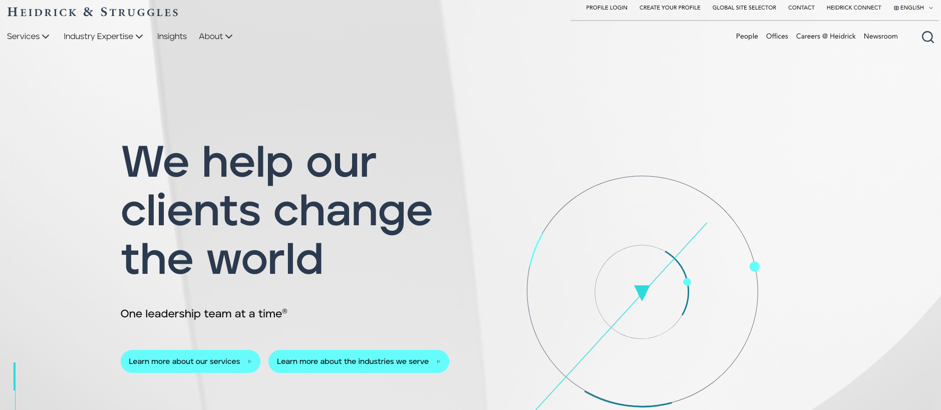 Heidrick & Struggles website homepage screenshot