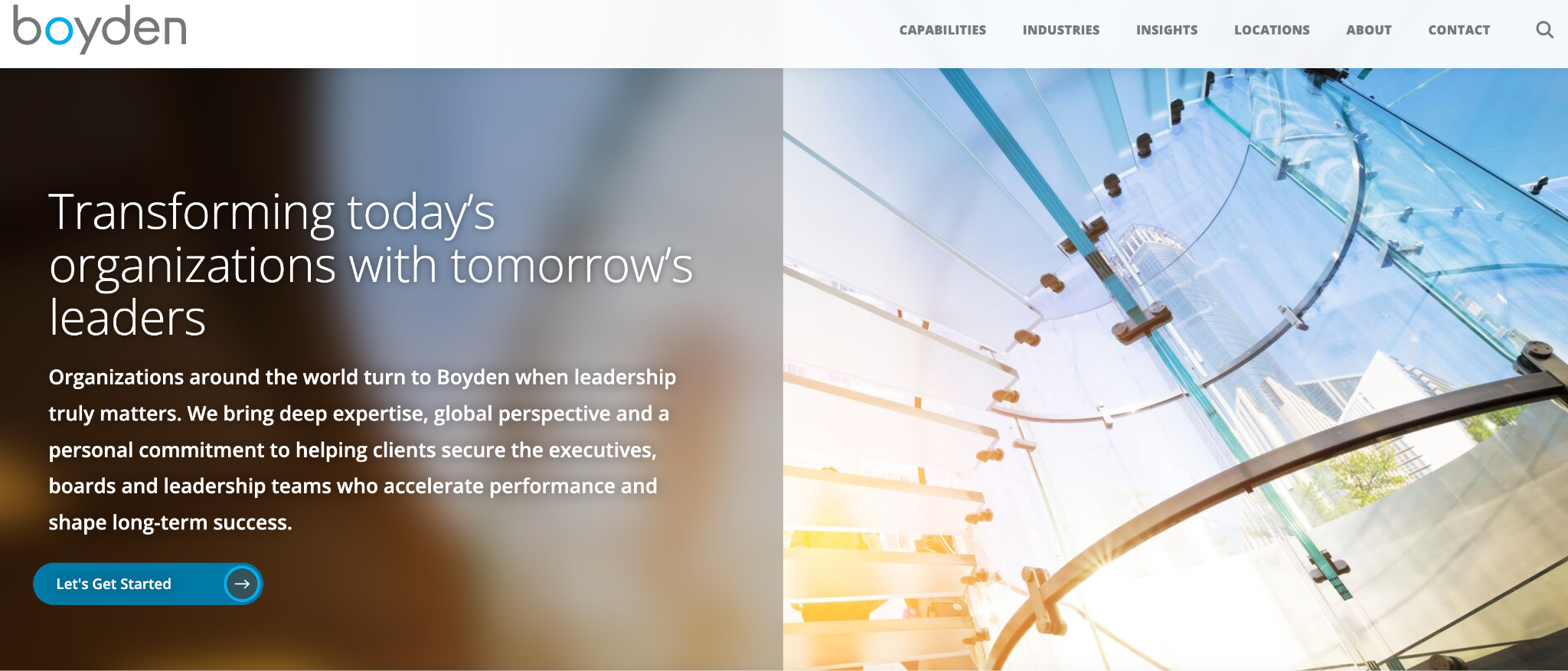 Boyden website homepage screenshot