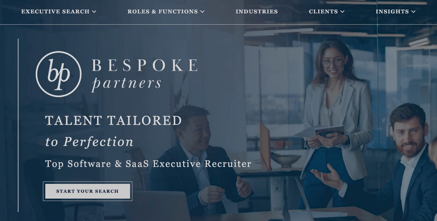 Bespoke Partners website homepage screenshot