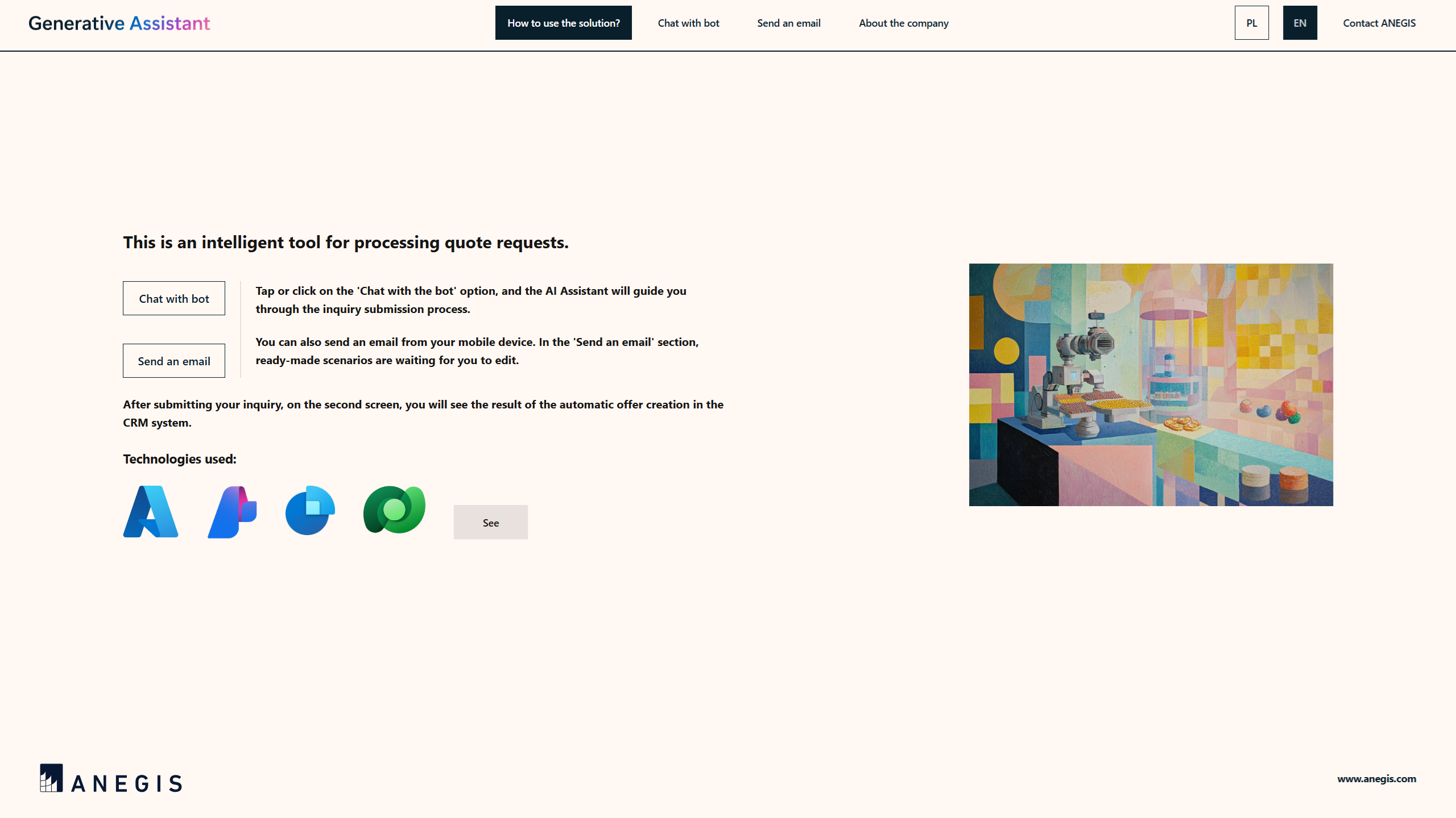 ANEGIS Generative Assistant's two paths of response