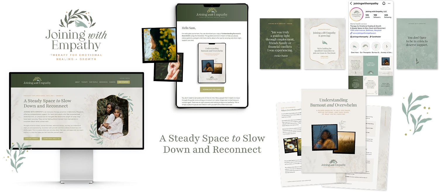 Joining with Empathy - Brand Transformation - Full Width Collage