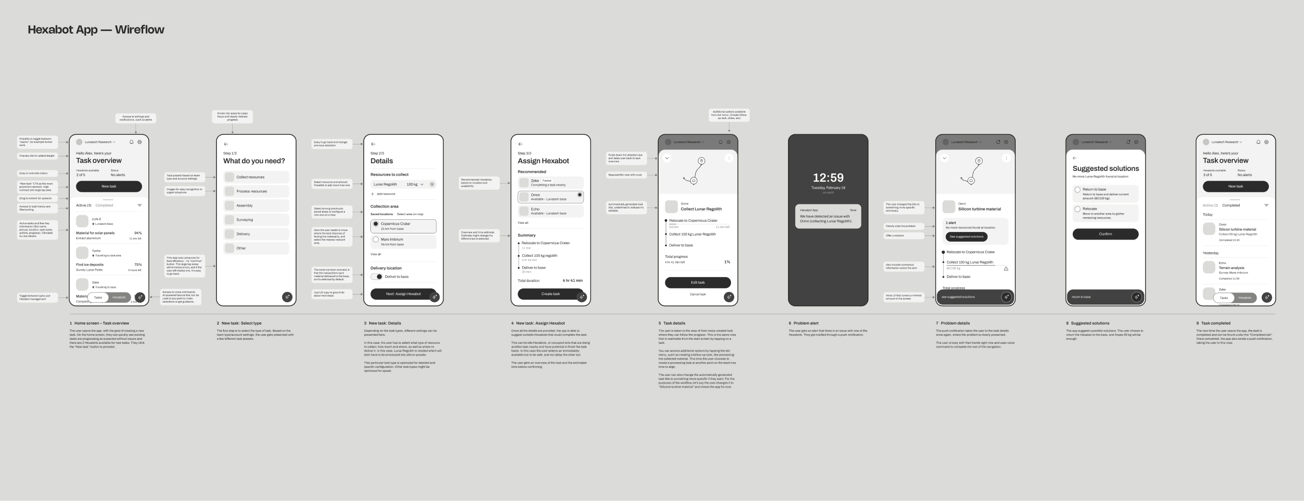 Some of the UI components.