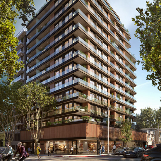 Edificio DOO Bravo - Imagen Exterior, apartamentos en Montevideo. GPD Desarrollos