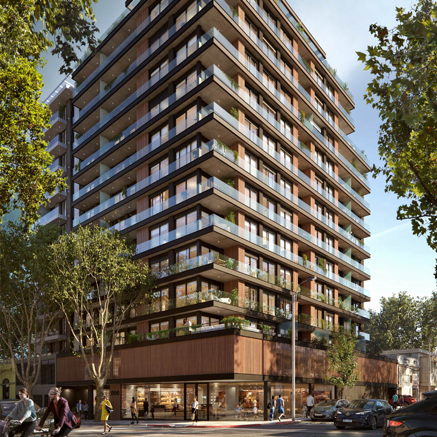 Edificio DOO Bravo - Imagen Exterior, apartamentos en Montevideo. GPD Desarrollos