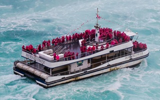 Hornblower boat ride in Niagara Falls