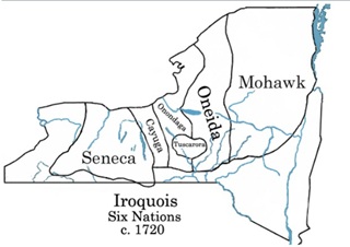 Map of the League of Six Nations