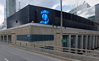 The Scotia Bank Arena as seen from the highway