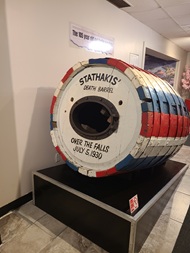 The barrel Stathakis used to go over Niagara Falls