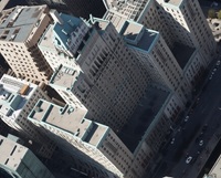 Arial view of the Royal York Hotel