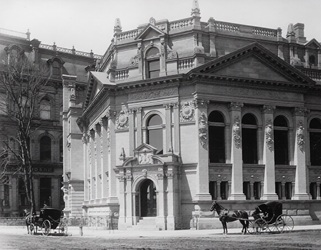 Vintage picture of the Hockey Hall of Fame building