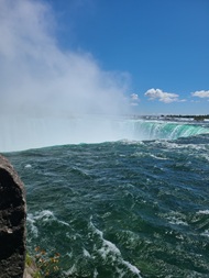 The brink of Niagara Falls