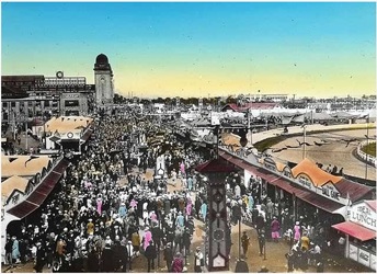 Vintage postcard of the Canadian National Exhibition grounds