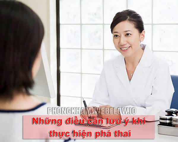 Những điều cần lưu ý khi thực hiện phá thai