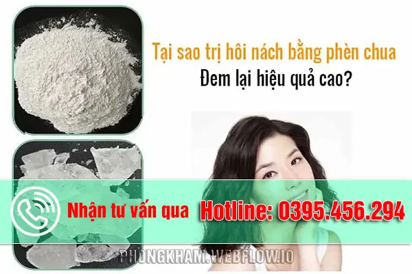Trị hôi nách bằng phèn chua tại nhà