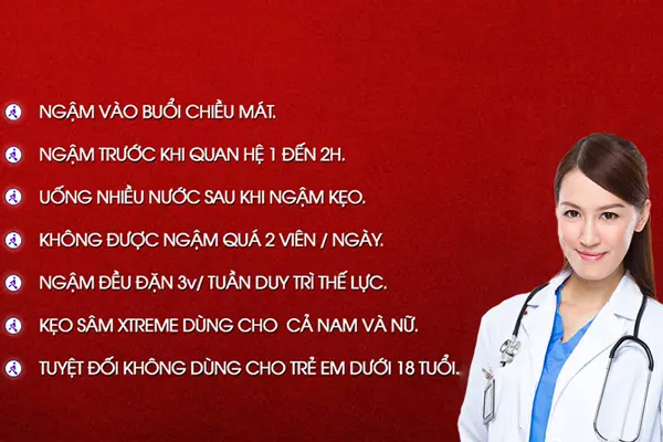 Cách sử dụng kẹo sâm Hamer hiệu quả nhất