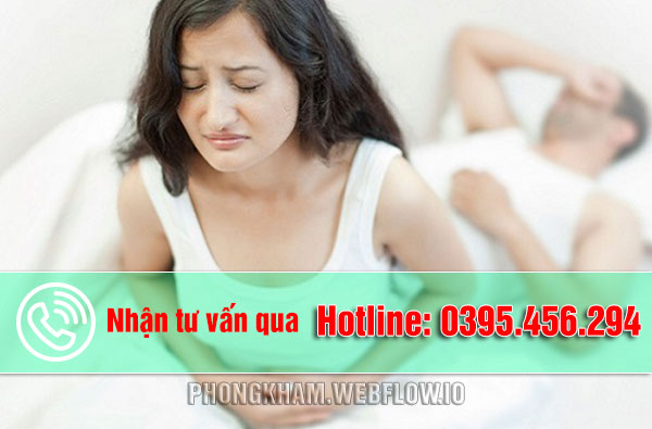 Quan hệ xong bị đau bụng ở nữ