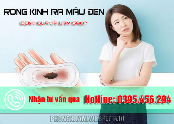 Rong kinh ra máu đen là bị bệnh gì, Phải làm sao?