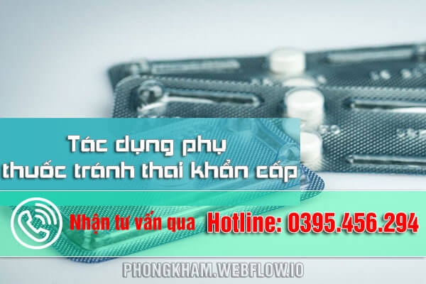 Tác dụng phụ của thuốc tránh thai khẩn cấp