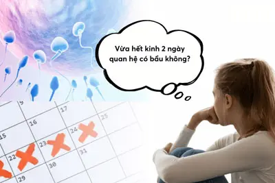 Vừa hết kinh 2, 4, 7 ngày quan hệ có bầu không?