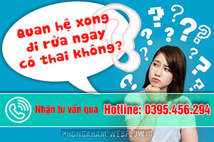 Quan hệ xong đi rửa đi tiểu ngay có thai không? BS CKI Trần Thị Thành Giải đáp