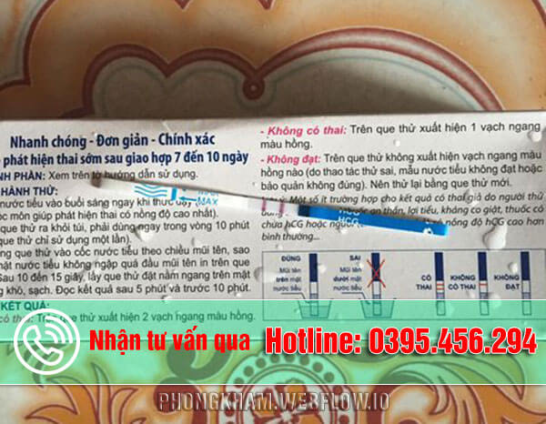 Hình ảnh que thử thai 2 vạch