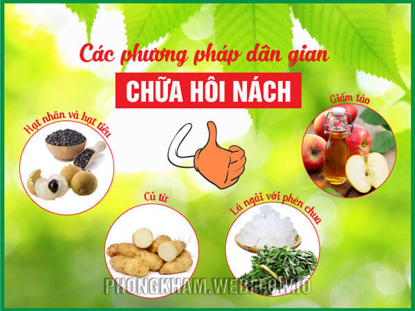 Phương pháp dân gian trị hôi nách